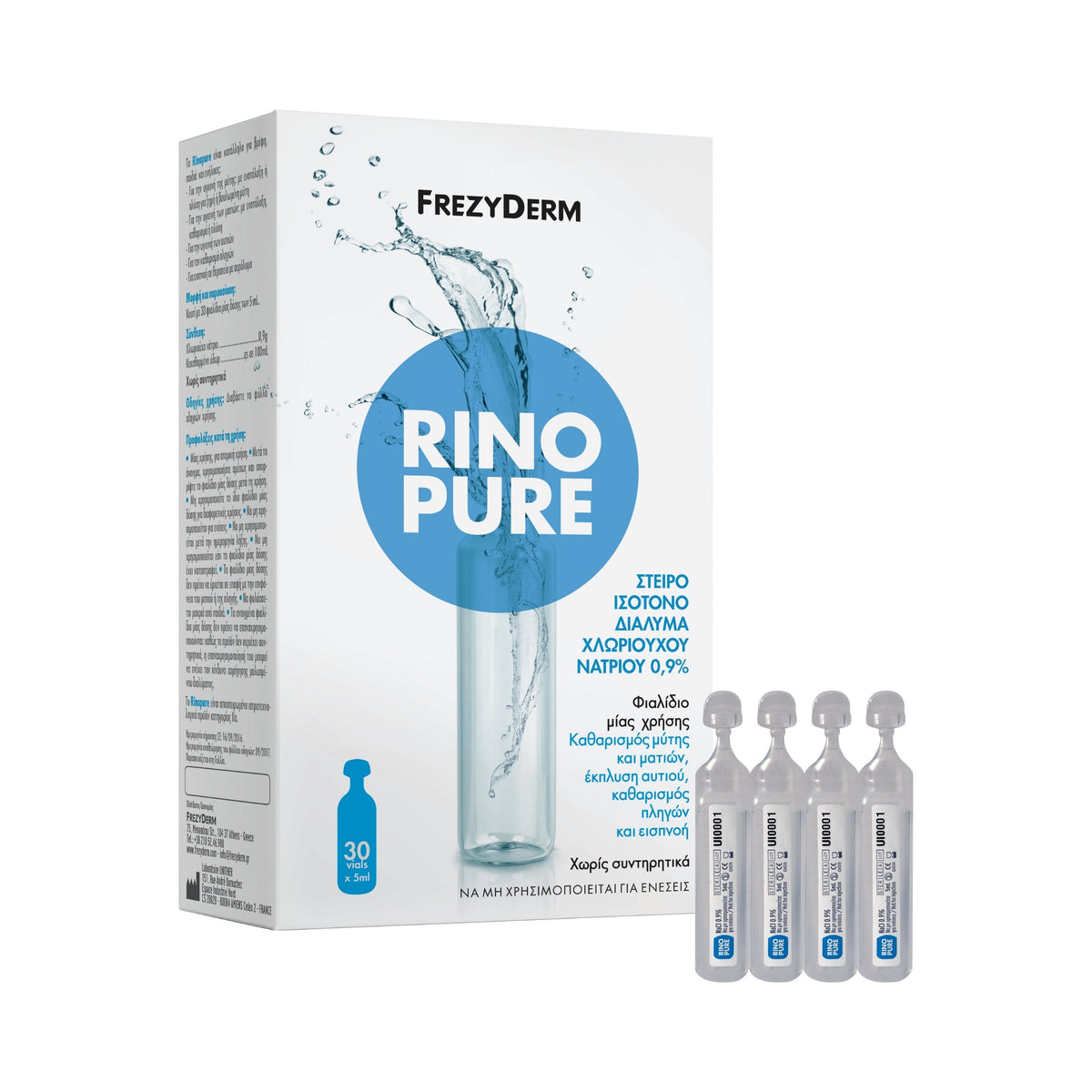 FrezyDerm Rinopure Sterile Isotonic Solution 30 vials × 5ml