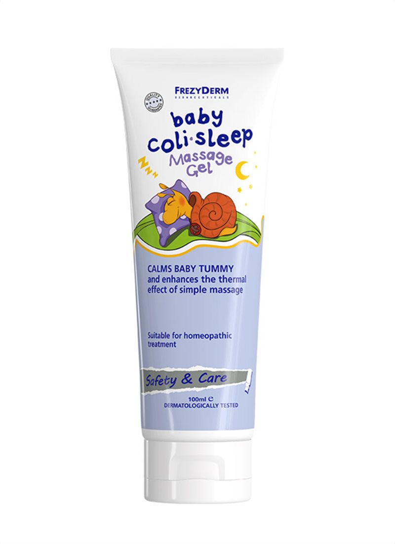 FREZYDERM Baby Coli Sleep Massage Gel 100ml — front of tube